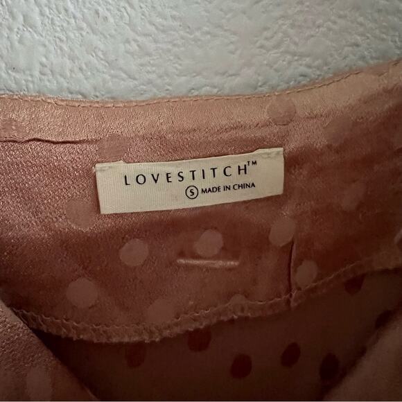 Love Stitch Polka Dot Slip Tank Boho Romantic Small - Picture 2 of 6